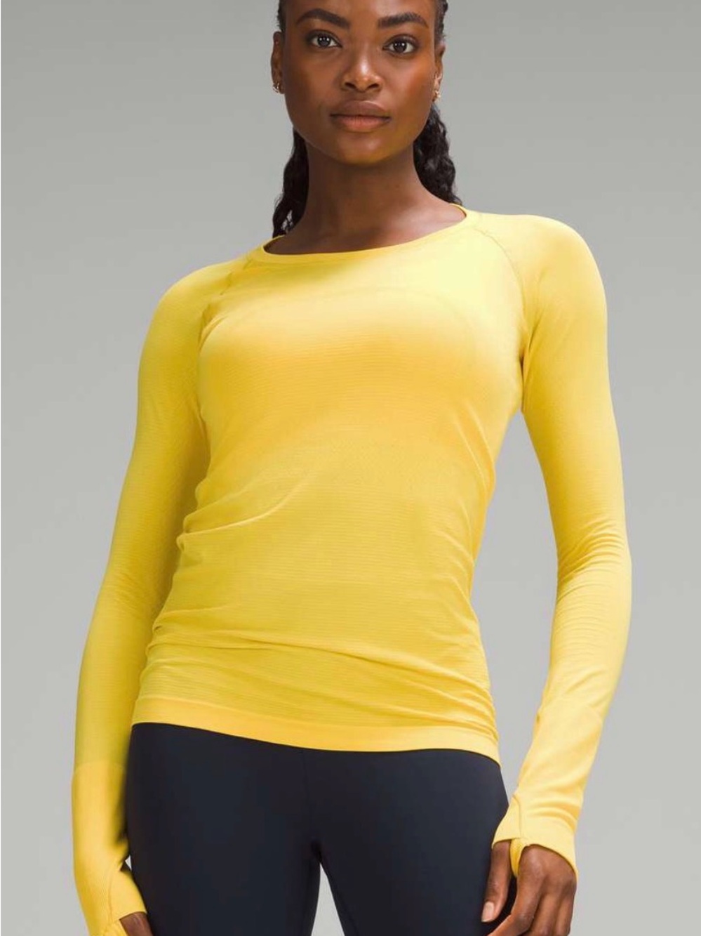 Lululemon Swiftly Tech Long-Sleeve Shirt 2.0 in Utility Yellow